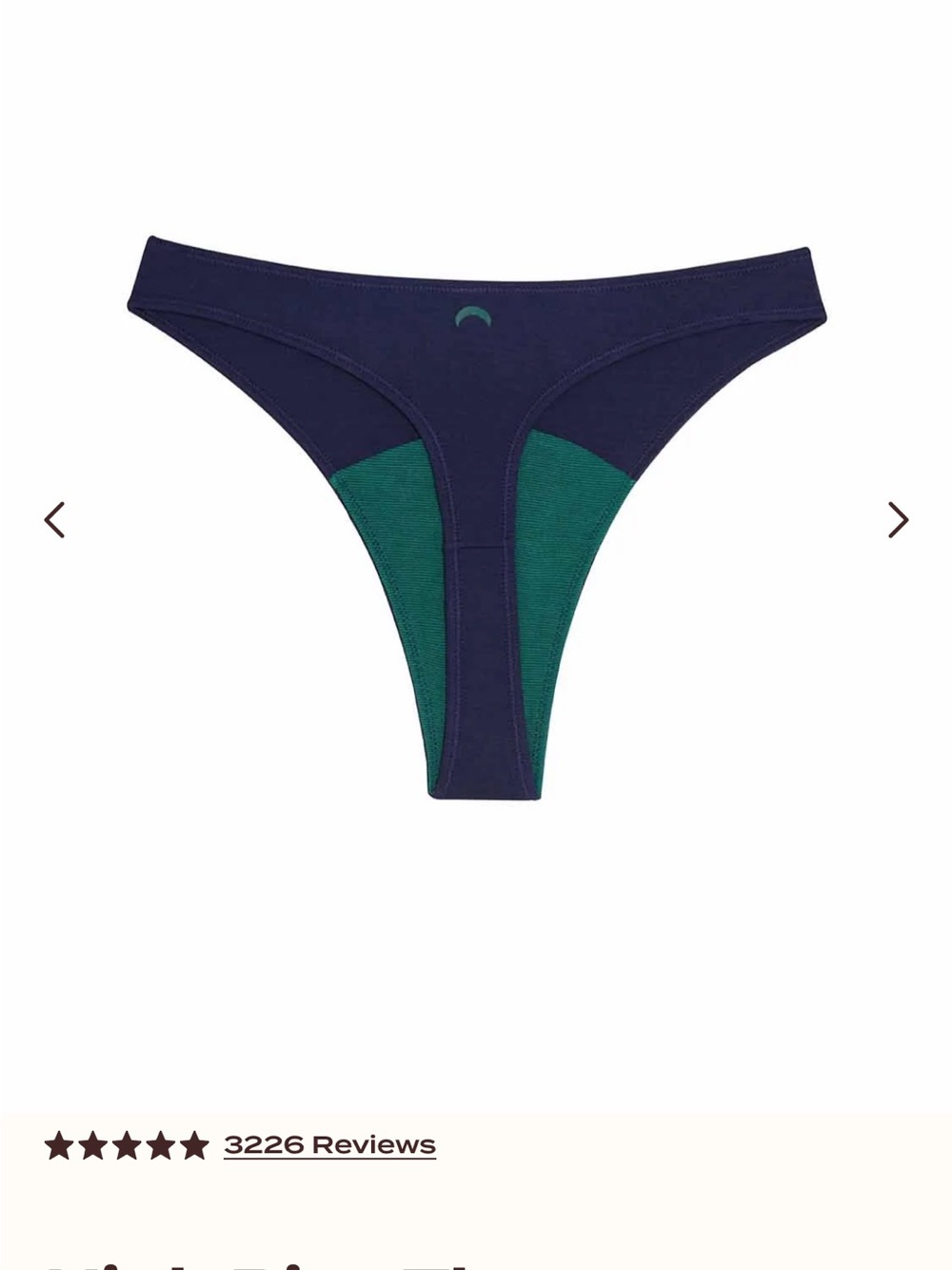 Huha mineral undies 3-pack high rise thong